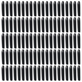 Rubber End Caps 100Pcs Pvc,Rubber Ductility Round Round Screw Thread Protector Corrosion Re-sistance 1.5mm Dia Hole Plugs