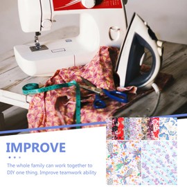 OHPHCALL Festive Decorative Sewing Patchwork 30 Sheets of Square Fabric DIY Craft Material