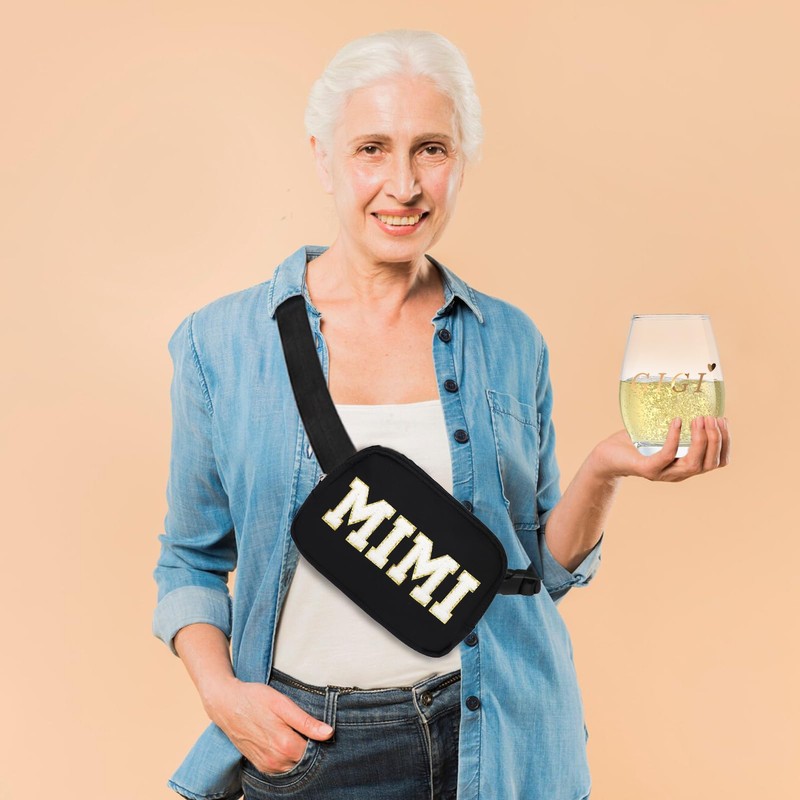 Lamyba Mothers Day Gifts for Mimi Waterproof Adjustable Fanny Pack