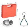 Automotive Engine Piston Ring Compressor Tool Set with Pliers and