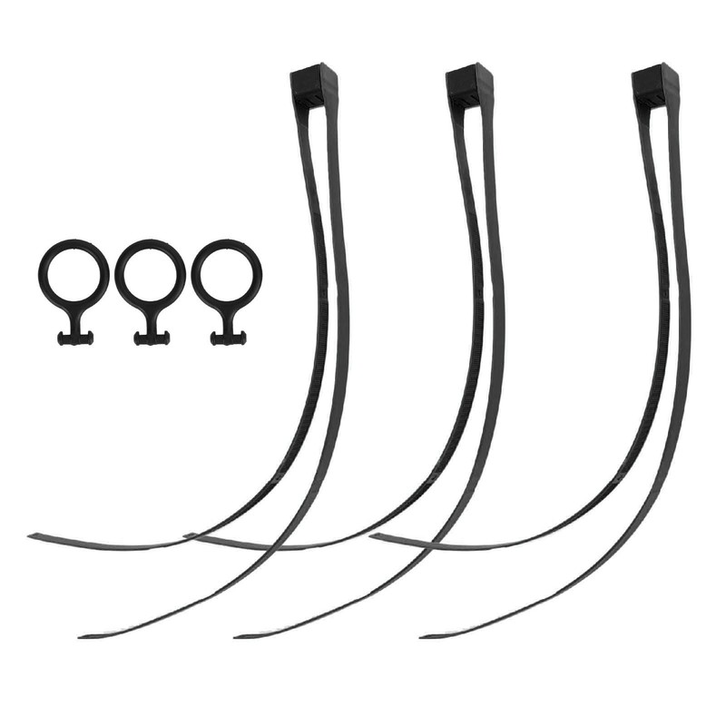 3Pcs Nylon Cable Tie Wire Zip Self Locking with Pull