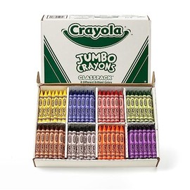 Crayola Crayones jumbo Classpack (200 unidades), crayones grandes para niños, suministros escolares a granel, suministros de arte esenciales para preescolar y jardín de infantes para profesores