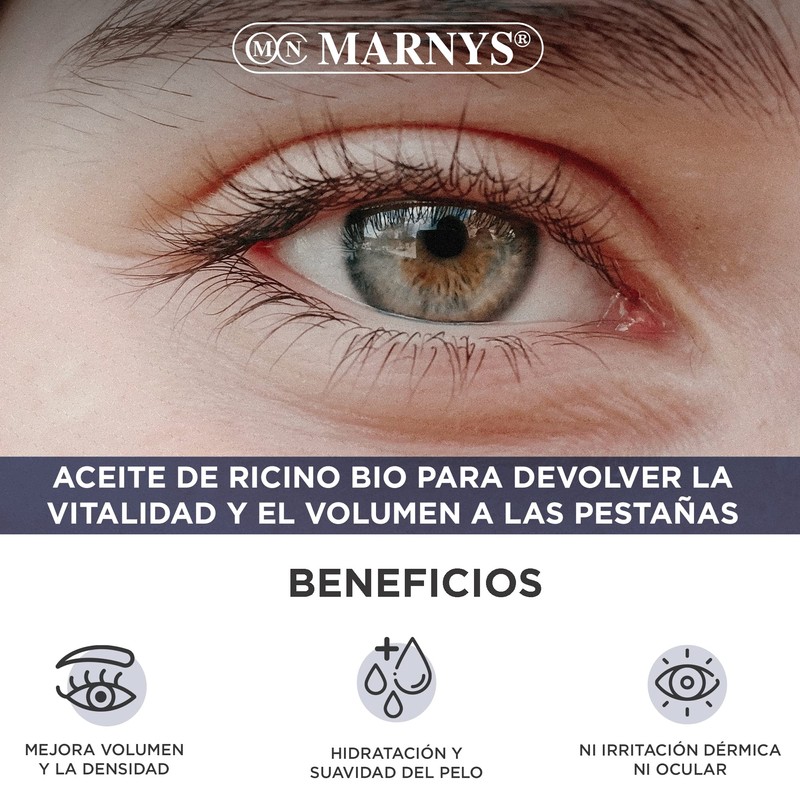 Bio Rizinusöl für Wimpern - Ricinlasch - Volumen zu Wimpern