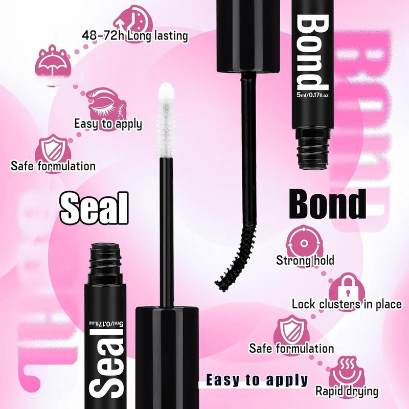 DIY Lash Extension Kit Volume Thick Lash Clusters 80D+100D 320