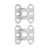 2Pcs Flange Shaft Coupling Aluminium Alloy 6mm D Hole Light