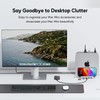 PULWTOP USB-C Stand Hub with SSD Enclosure for Mac Mini,