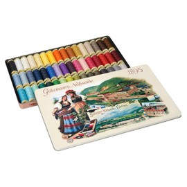 Gütermann creativ Nostalgic Box containing 48 spools of Sew-All Thread