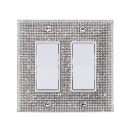 Bling Rhinestone Wall Plate Cover (Quad Rocker)