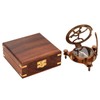 Antique Sundial Compass Replica Solid Brass Pocket Sundial West London