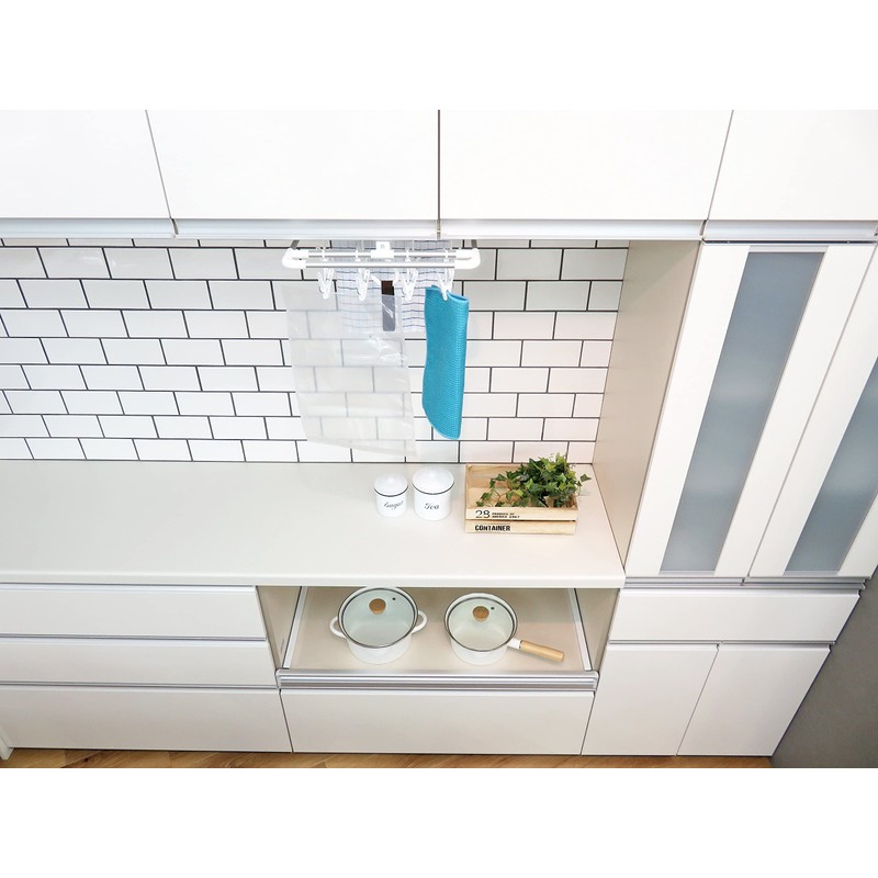 Towa Sangyo Dish Towel Hanger, White, W 13.2 x H
