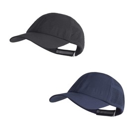 Women Quick Drying Baseball Cap Sun Hats Mesh Lightweight UV Protection for Outdoor Sports - Multiple Colors #1 Black+Navy