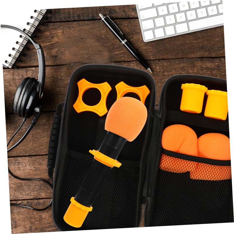 Kisangel 1 Set Portable Microphone Case Capacity Pouch for Microphone