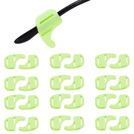 PATIKIL 12Pair Silicone Eyeglasses Retainer, Anti-slip Glasses Ear Hook Soft Elastic Silicone Eyeglass Ear Grips Holder for Sunglasses Sport Study, Green