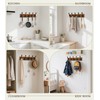 RELBRO Coat Rack Wall Mount, 16.7 Inch Wooden Wall Coat