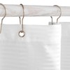 jinchan Small Stall Shower Curtain 48x72 inches Green and White