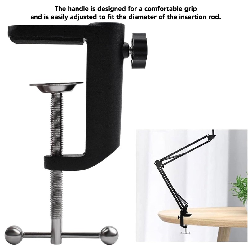 Desktop Table Lamp LED, Adjustable C Clamp Table Mount Lamp,