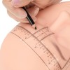 100PCS Eyebrow Ruler Stencils Clear Scale Transparent Adhesive Eyebrow Designer
