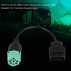OBD2 Adapter, 9 Pin to 16 Pin OBDII Truck Diagnostic