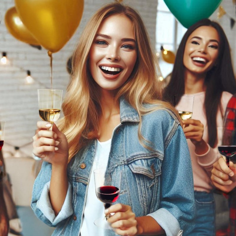 Party Essentials Disposable 2-Piece Plastic Wine Glasses/Stemmed Cups, For Drinks,