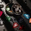 Donner Guitar Picks Set of 16 Varying Thicknesses Colorful Variety,