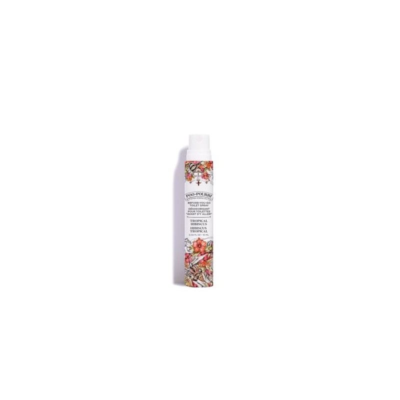 Poo-Pourri Before-You-Go Toilet Spray, Tropical Hibiscus, Travel Size 10 mL