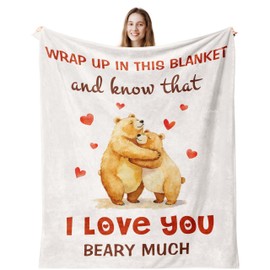 Xufudy I Love You Gifts for Him/Her, Anniversary Wedding Gifts for Men/Women, Gift for Girlfriend/Boyfriend, Husband/Wife Birthday Gift, Love Blanket 60"x50"