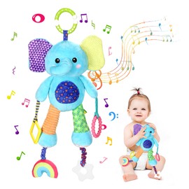 Venditer Baby Toy, Toddler Toy, Plush Rattle, Baby Crib Pram, Hanging Toy for Babies, Toddlers (Elephant)