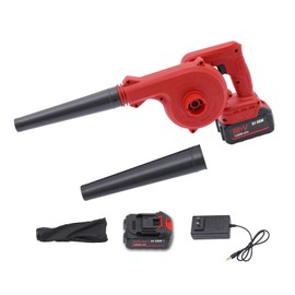 JAYGOVAN Leaf Blower Cordless 21V Electric Cordless Leaf Blower with Battery and Charger, Mini Leaf Blower 1Ah Lightweight Battery Powered Leaf Blowers Portable for Lawn Care, Patio, Blowing Leaves