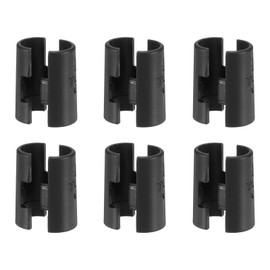 sourcing map 6 Pairs Wire Shelf Clips 1/2"(13mm) ABS Plastic Shelf Lock Clips for Wire Shelving Shelf Lock Clips Replacements Accessories Parts Post Shelving