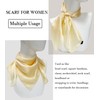 27.5'' Silk Feeling Scarf Medium Square Satin Head Neck Scarf