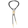 GelConnie Western Leather Ties Bolo Necklace Bone Tie Native American