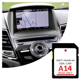 Navigation SD Card,[Latest Map Data] A14 GM5T-19H449-AH Car GPS Navigation SD Card Compatible with Ford Lincoln,Car Navigation System SD Card with USA/Canada Map