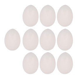 Yibuy lot Solid Plastic Eggs Dummy Eggs For Magician Fake Eggs White Dia 1.02 Pack of 10