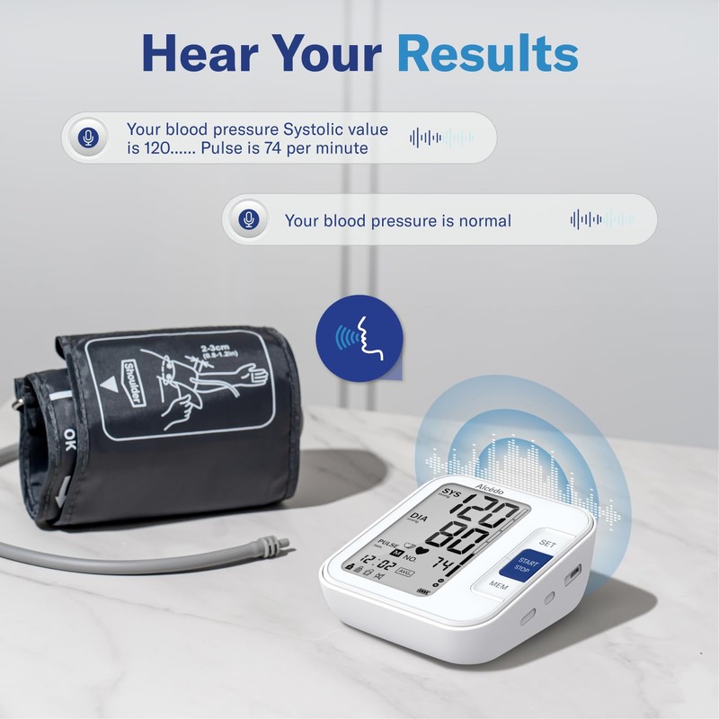Alcedo Blood Pressure Monitor for Home Use, Automatic Digital BP