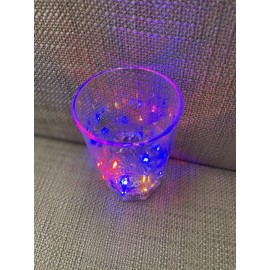 Inductive Colorful LED Wine 6oz Cup Flash light Glass Bar Party Beverage Cup