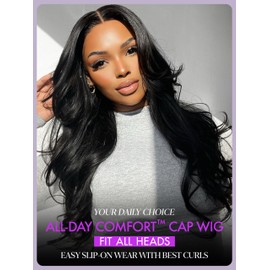 LUVME HAIR All-Day Comfort 100% Human Hair Loose Body Wave 5x5 Lace Front Wig Glueless Wigs Human Hair Pre Plucked Pre Cut Long Black Wig Lace Closure Wigs Frontal Wigs