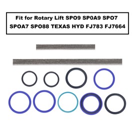 Vanshly Rotary Lift Kits Cylinder Seal Kits Fits for SPO9 SP0A9 SPO7 SPOA7 SPO88 FJ783 FJ7664 Texas HYD, BH-7511-11，FJ783-12TH，Hydraulic Cylinder Kit