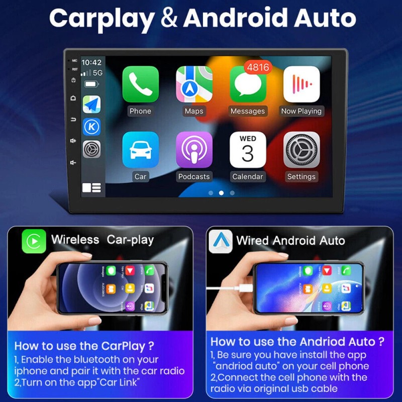 Paddsun Android 12 Car Navigator For 2009-2017 Ford Fiesta 2+32G