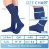 Tarpop 4 Pairs Men Zipper Compression Socks Colorful 20-30mmhg Compression