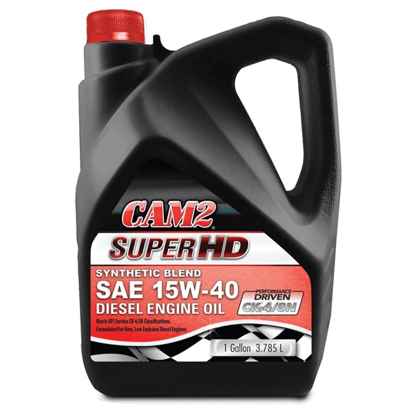 CAM2 Super HD 15W-40 Synthetic Blend Diesel Engine Oil, CK-4/SN,