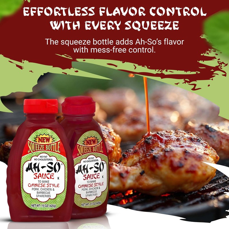 Ah-So Chinese-Style BBQ Sauce, Red Rib – 2 Pack (2
