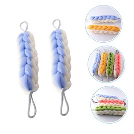 TOVINANNA 2pcs Bath Bar Exfoliating Scrubbers Shower Cleaning Brush Loofah for Men Women