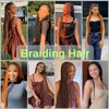 Ginger Orange Braiding Hair Pre Stretched Hypoallergenic Orange/350 Prestretched Synthetic
