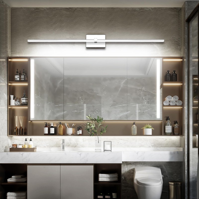 ZUZITO Modern Bathroom Vanity Light 48 inch, 32W Dimmable 5CCT