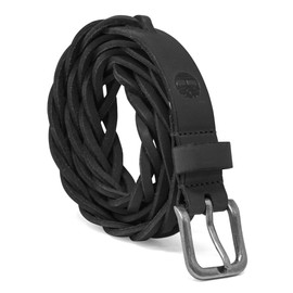 Timberland Women's Casual Leather Belt for Jeans, Black (Braided), Large (35-41)