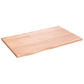 Table Top Light Brown 31.5"x19.7"x0.8" Treated Solid Wood Oak,Solid Oak Wood Table Top for Restoring and Upgrading Your Table Table Parts, Table Tops