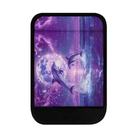 Psesaysky Moon Dolphin Walker Grip Covers Comfortable Walker Cushion Hand Grips Washable One Size Walker Handle Cover Wheelchair Armrest Covers for Walker Rollator