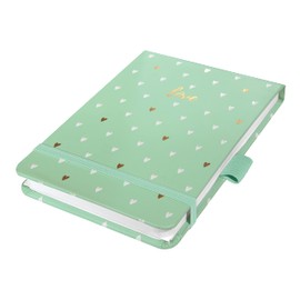 SIGEL JN396 Notepad A6+ Dotted Jolie Mint Love Hard Cover 79 Sheets Made from Sustainable Paper