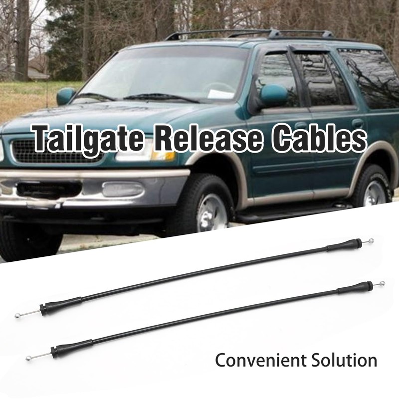 Newnessai 2Pcs F2UZ-15264A65-B Tailgate Release Cables, Replacement for Ford Expedition