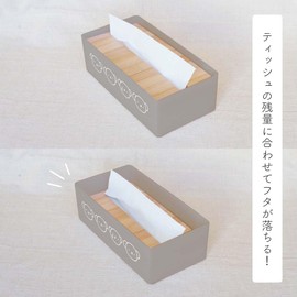 Okato Boris Boris Kitchen Paper Case, Box Tissue Can Be Inserted, With Non-slip Backing, Width 10.0 x Depth 5.1 x Height 3.1 inches (25.5 x 13 x 8 cm)